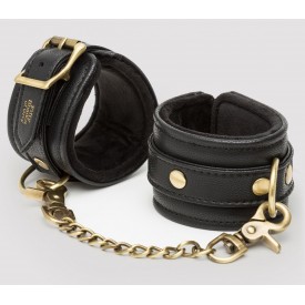 Черные наручники Bound to You Faux Leather Wrist Cuffs